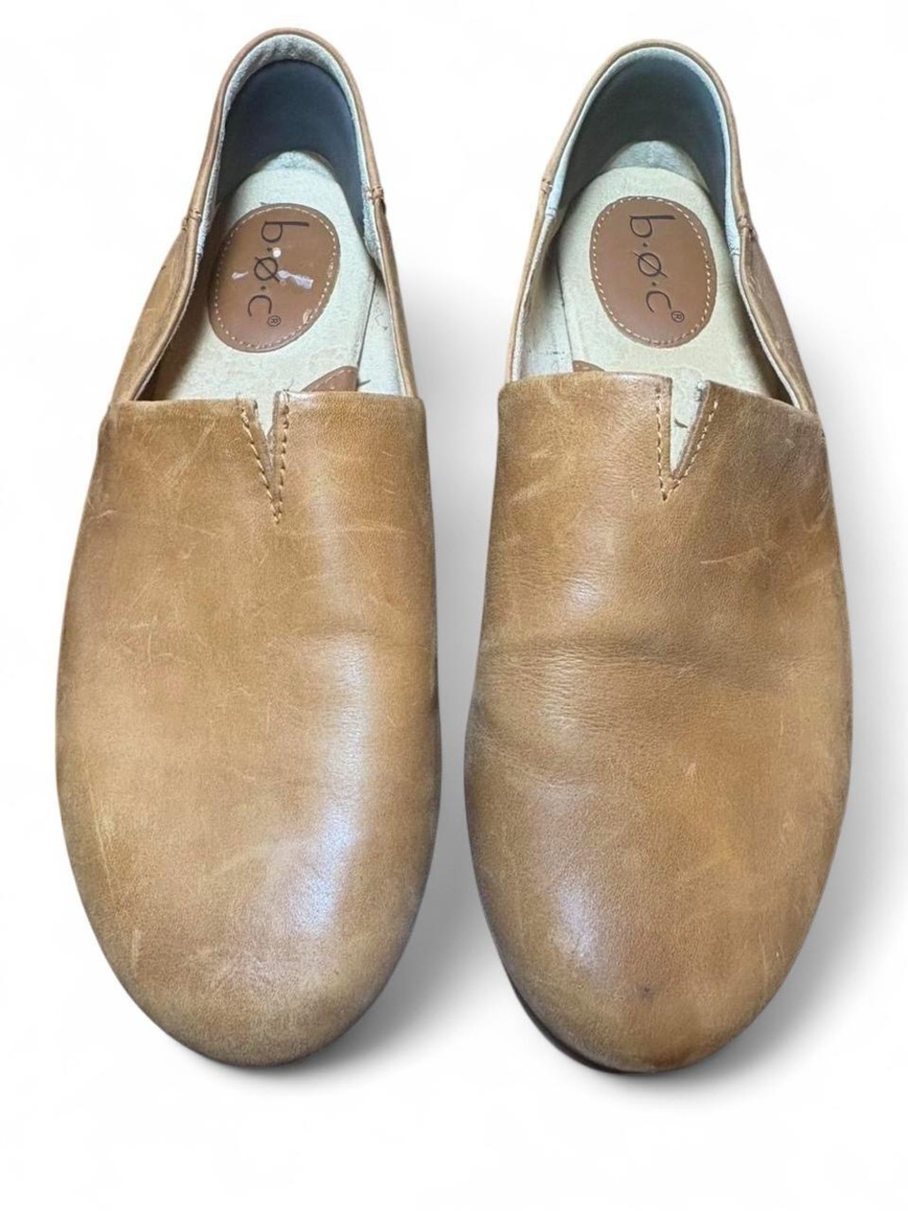 b.o.c. Suree Women’s Slip-On Leather Loafers in Tan